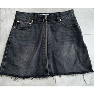 We The Free Black Denim Skirt Size 26